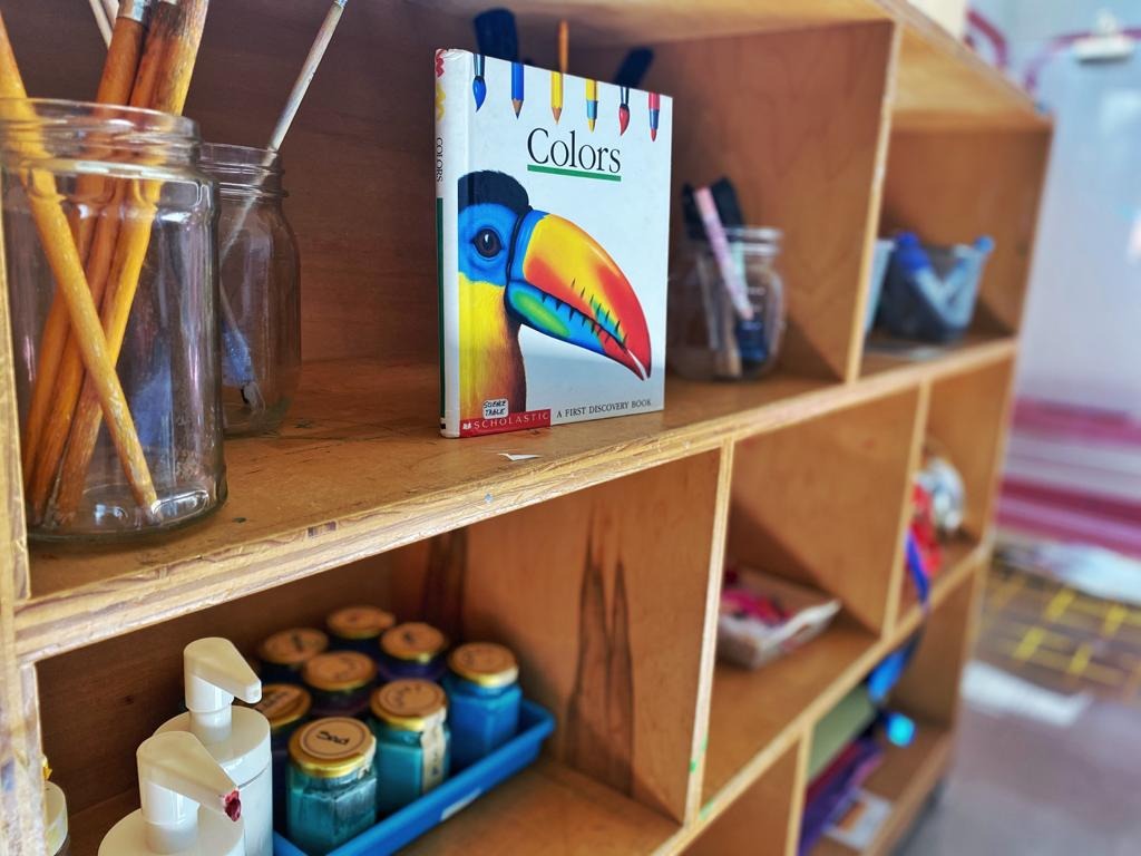 Book of Colors with Jars of Emotion Paints Created by the Children